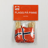 Norway Flag Toothpicks Package of 50
