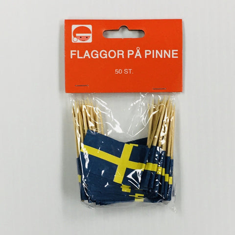 Sweden Flag Toothpicks Package of 50