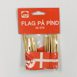 Denmark Flag Toothpicks Package of 50