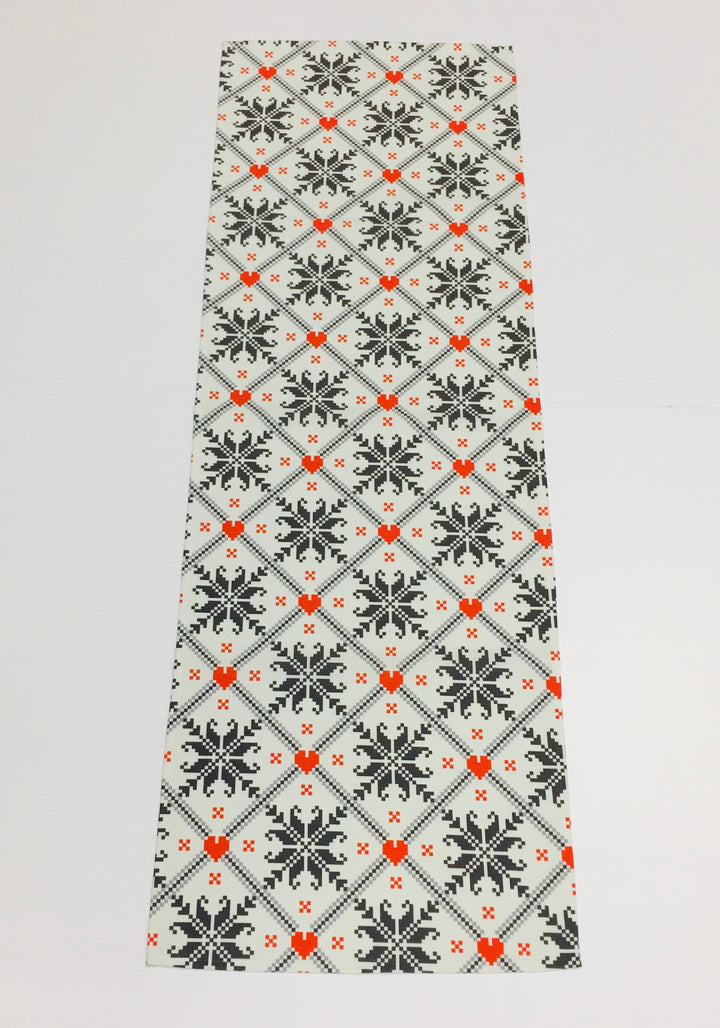 Nordic Stars & Hearts Table Runner