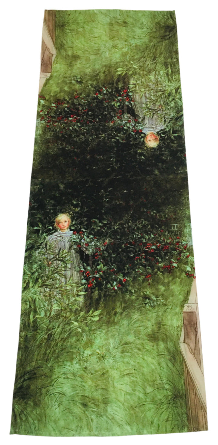 Carl Larsson Girl in Hedges Table Runner