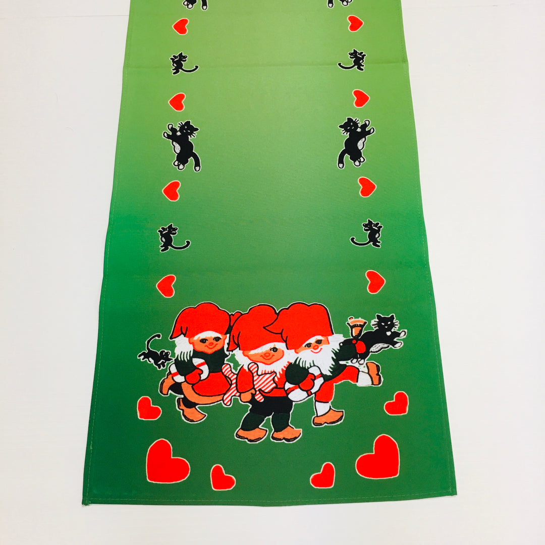 Tomte Trio & Hearts Table Runner