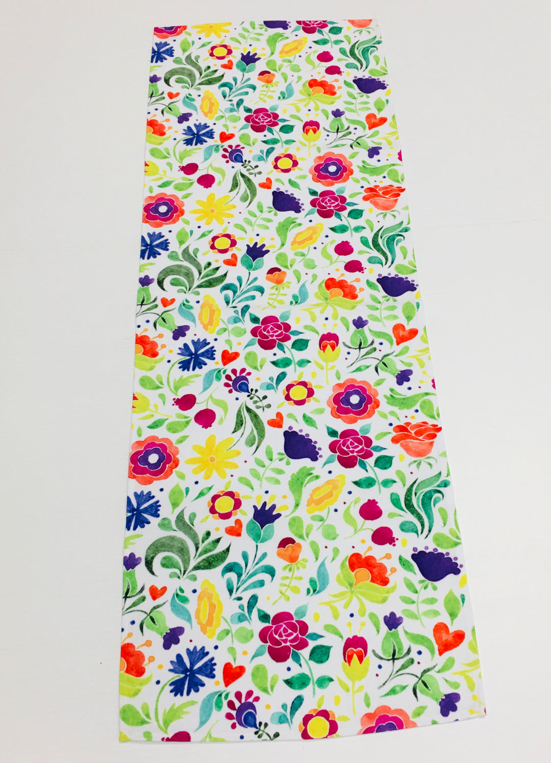 Spring Flowers & Hearts Table Runner