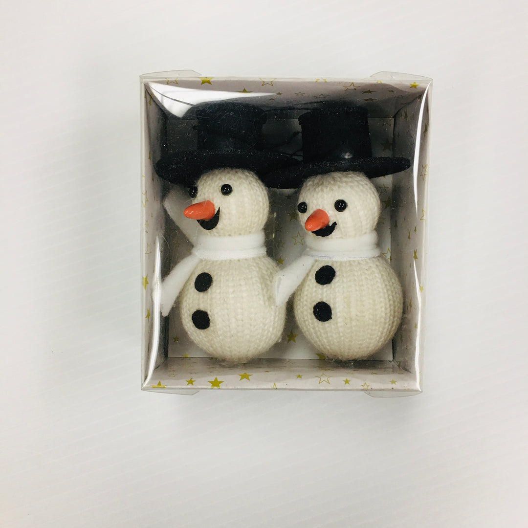 Snowman Ornaments - Box of 2