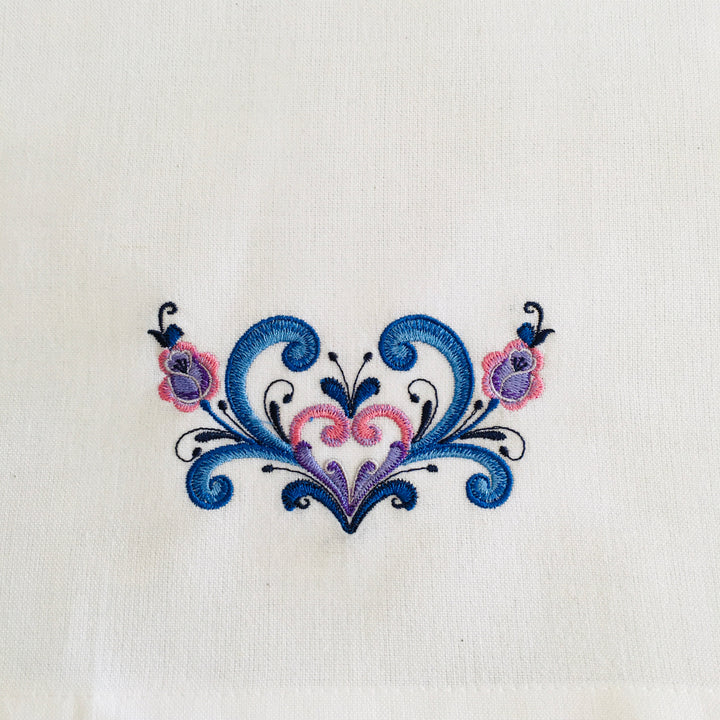 Dish Towel - Rosemaling