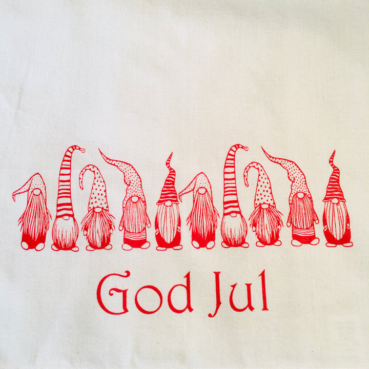 Dish Towel - God Jul Gnomes