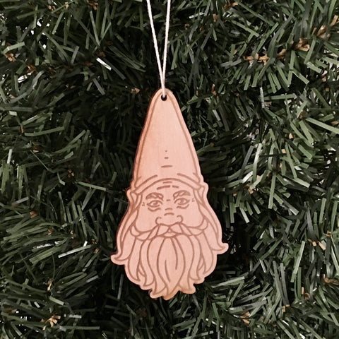 Baltic birch ornament - Gnome