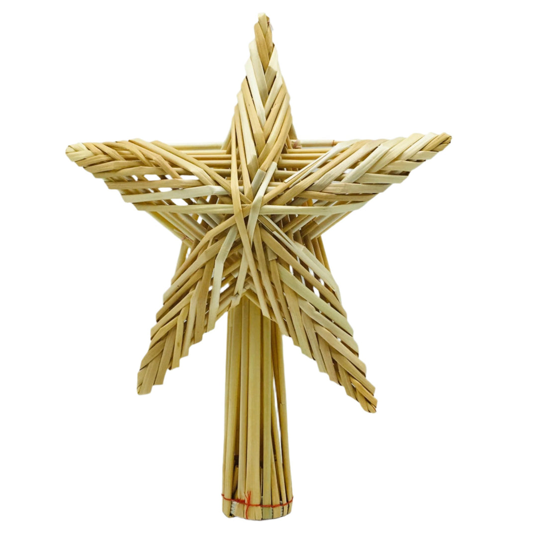 Straw Star Tree topper 9"