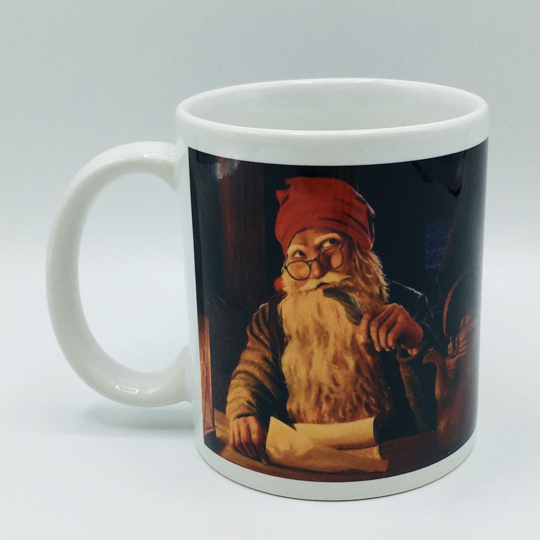 Jan Bergerlind Tomte writing list coffee mug