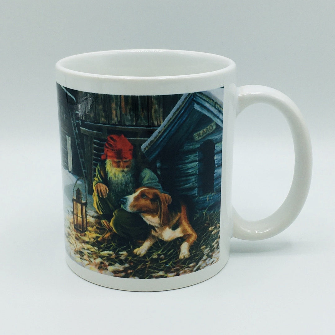 Jan Bergerlind Tomte with dog coffee mug