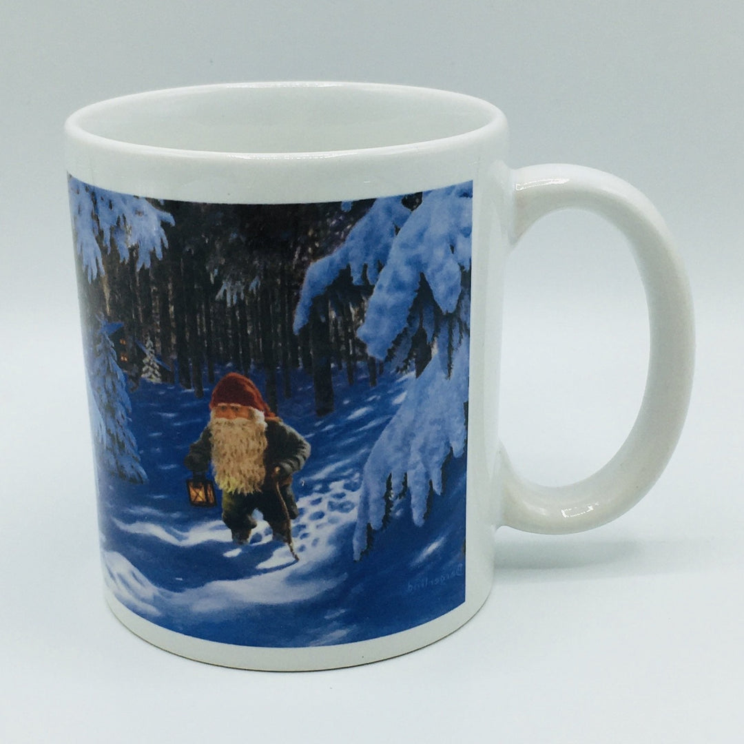 Jan Bergerlind Tomte in the woods coffee mug