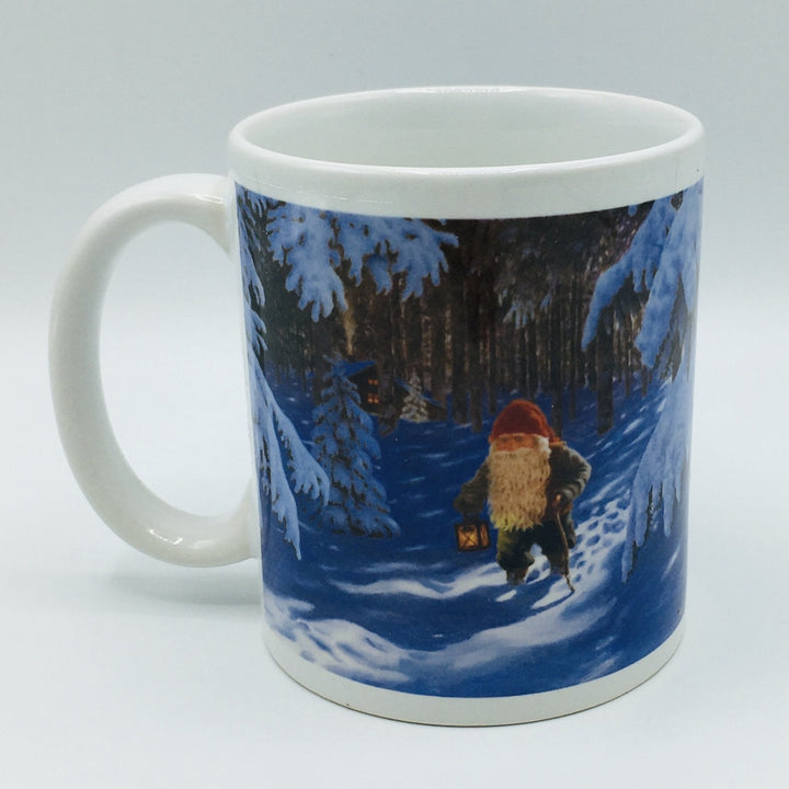 Jan Bergerlind Tomte in the woods coffee mug