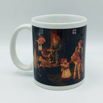 Jan Bergerlind Tomte family with straw goat coffee mug