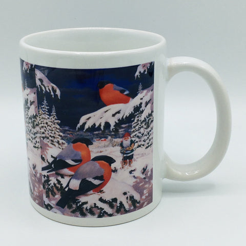 Jan Bergerlind Tomte with birds coffee mug