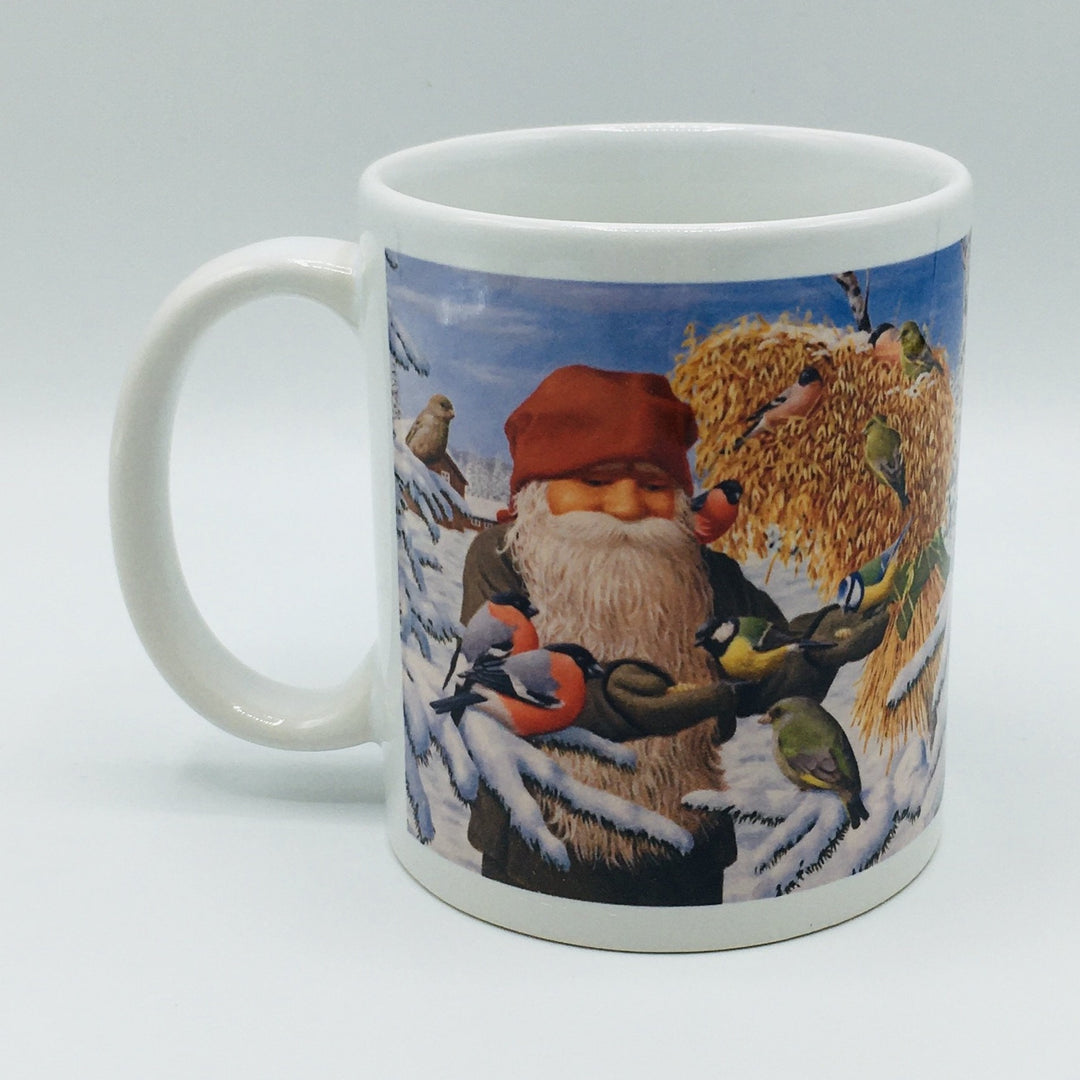 Jan Bergerlind Tomte with sheaf of wheat coffee mug