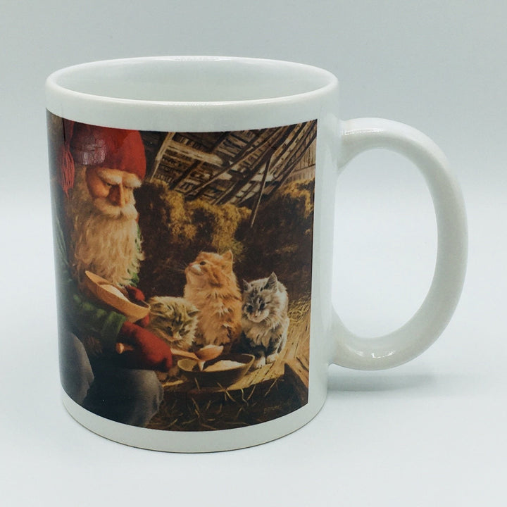 Jan Bergerlind Tomte with kittens coffee mug