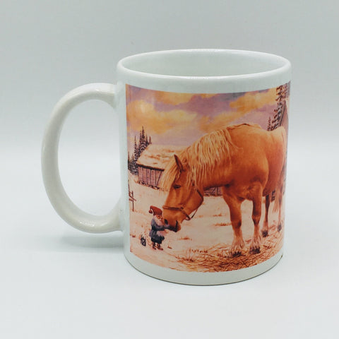 Jan Bergerlind Tomte with horse coffee mug