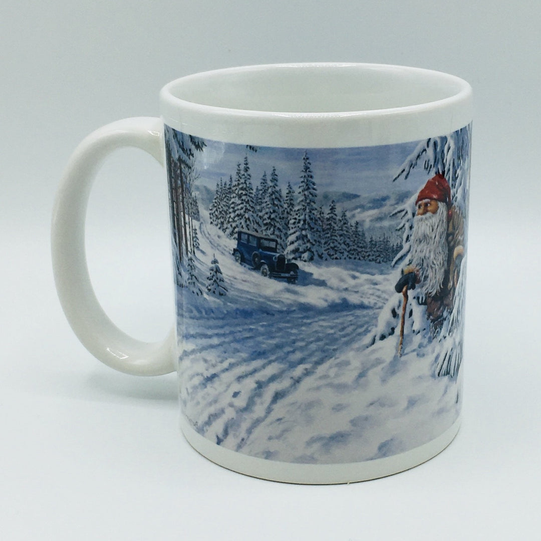 Jan Bergerlind Tomte with car coffee mug