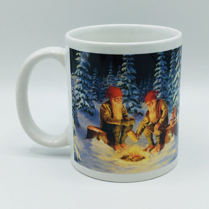 Jan Bergerlind Tomtar by the fire coffee mug