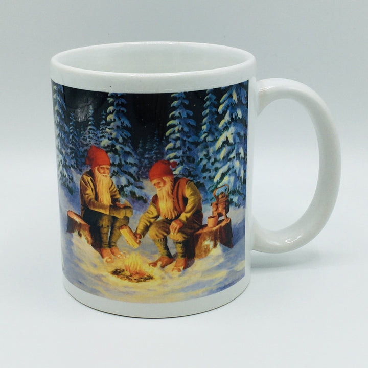 Jan Bergerlind Tomtar by the fire coffee mug