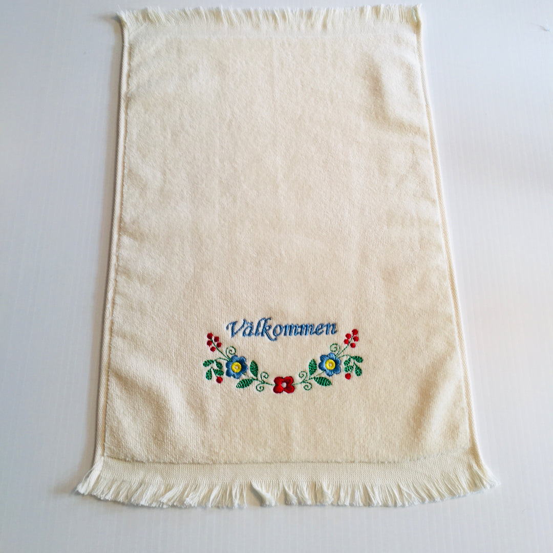 Finger tip towel - Välkommen flowers