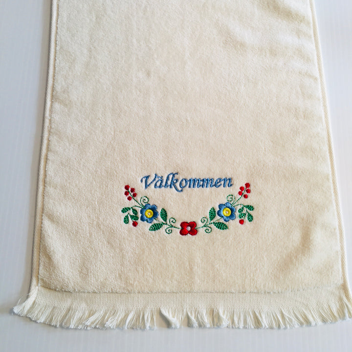 Finger tip towel - Välkommen flowers