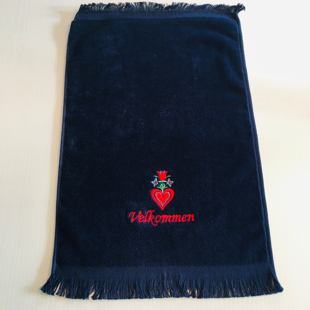 Finger tip towel - Velkommen Tulip & Heart