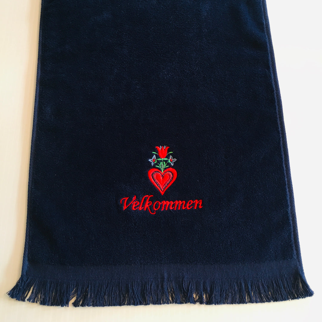 Finger tip towel - Velkommen Tulip & Heart