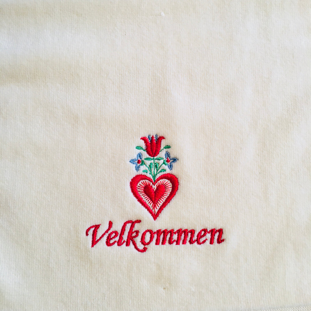 Finger tip towel - Velkommen Tulip & Heart