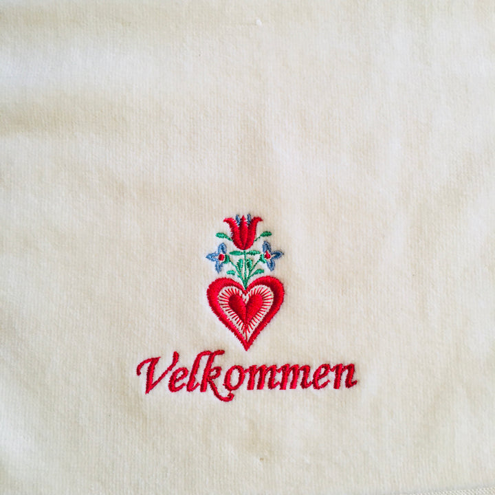 Finger tip towel - Velkommen Tulip & Heart