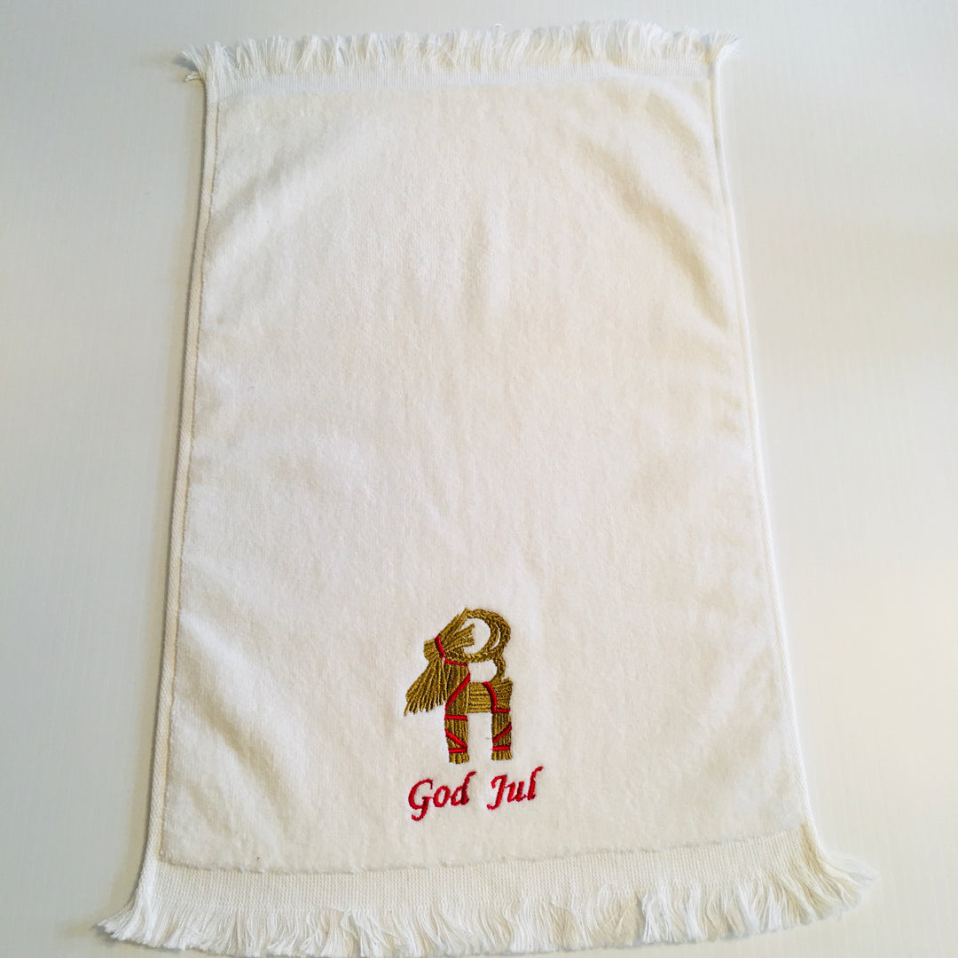 Finger tip towel - God Jul Goat Jul Bock