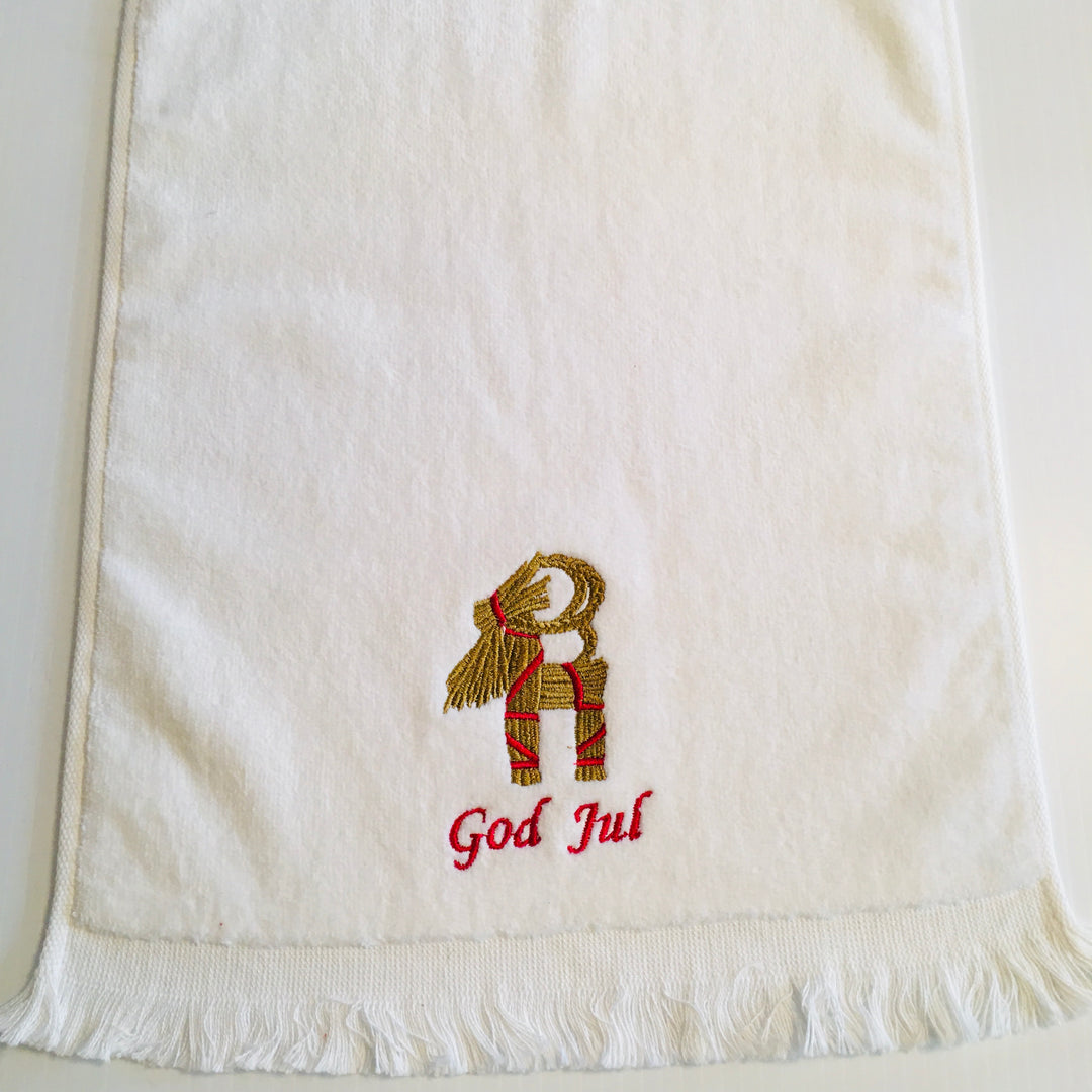 Finger tip towel - God Jul Goat Jul Bock