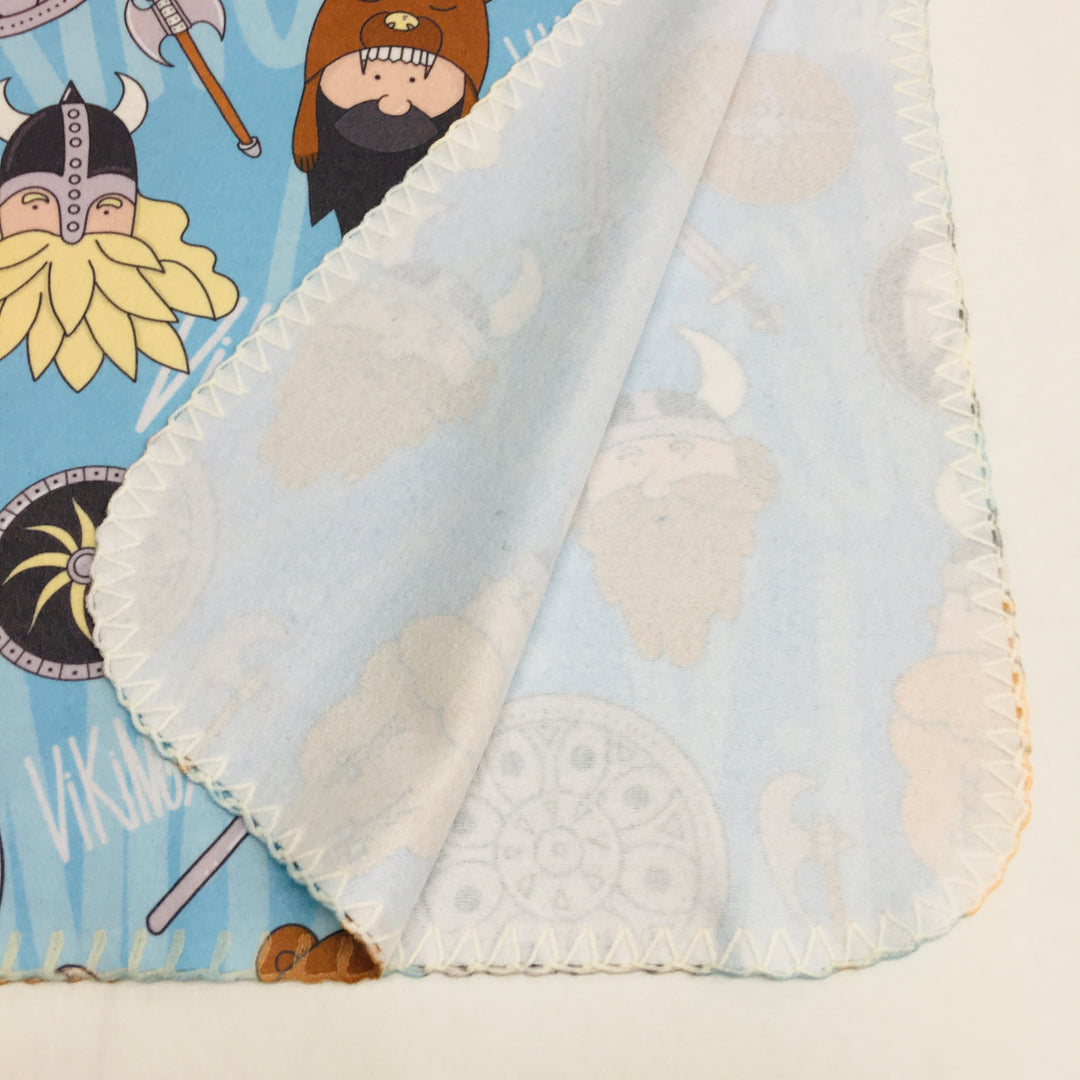 Fleece Baby Blanket - Vikings & Weapons