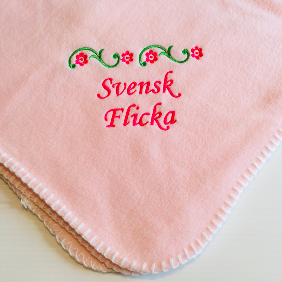 Fleece Baby Blanket - Svensk Flicka