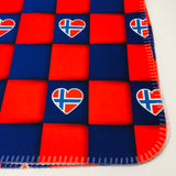 Fleece Baby Blanket - Norway Hearts