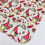 Fleece Baby Blanket - Gnomes & Mushrooms