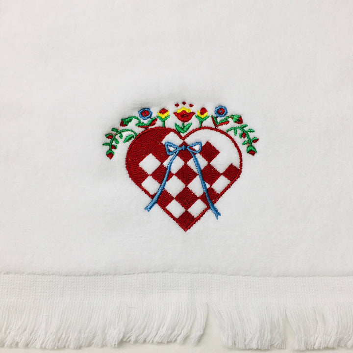 Finger tip towel - Heart Basket