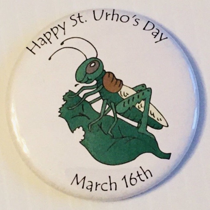 Happy St Urho's day  round button/magnet