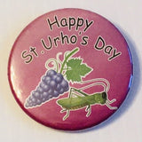 Happy St Urho's day round button/magnet