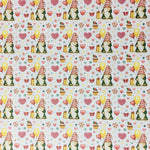 Gnomes & Hearts Gift wrap or craft paper