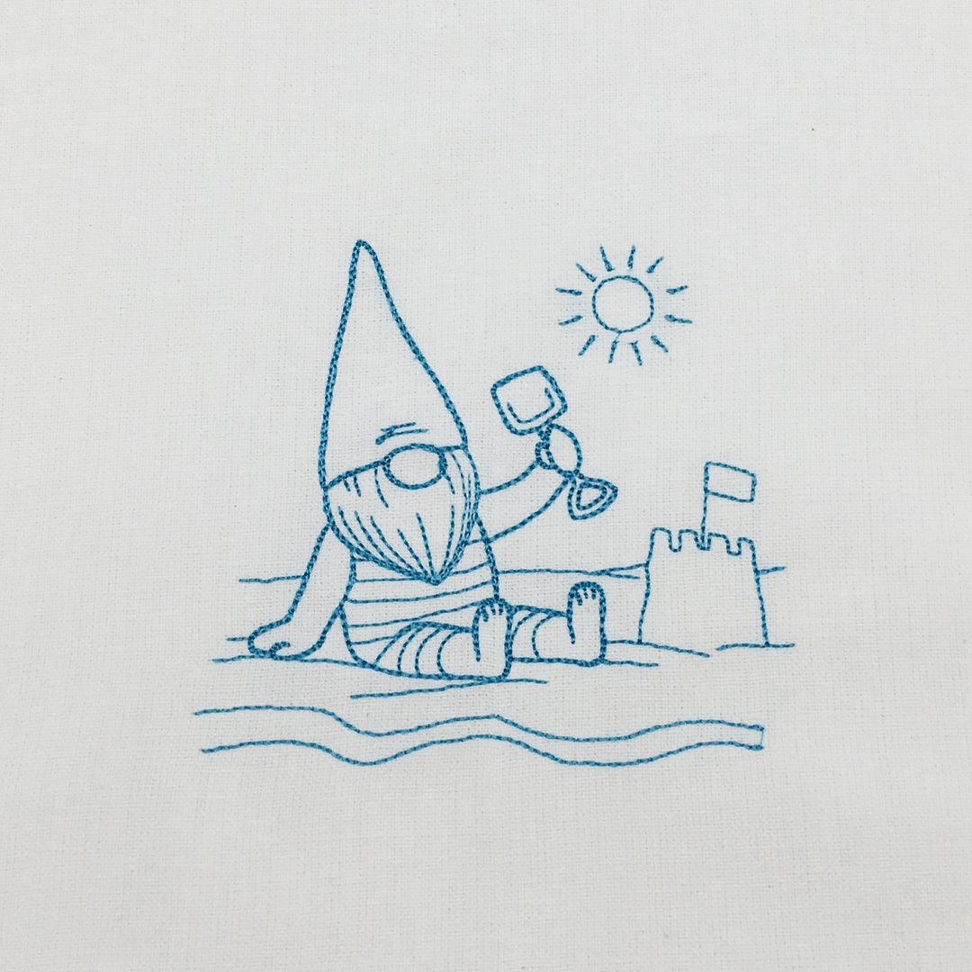 Dish Towel - Gnome on the Beach