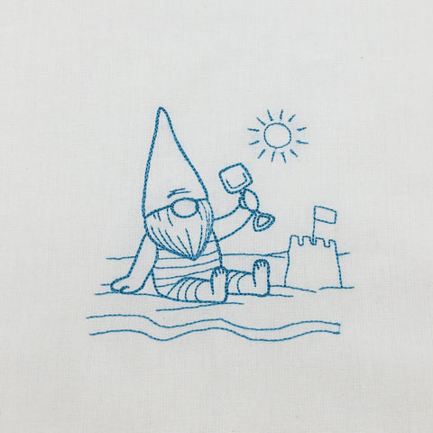 Dish Towel - Gnome on the Beach