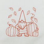 Dish Towel - Gnome with Pumpkins