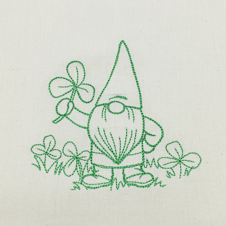 Dish Towel - Gnome with Shamrocks