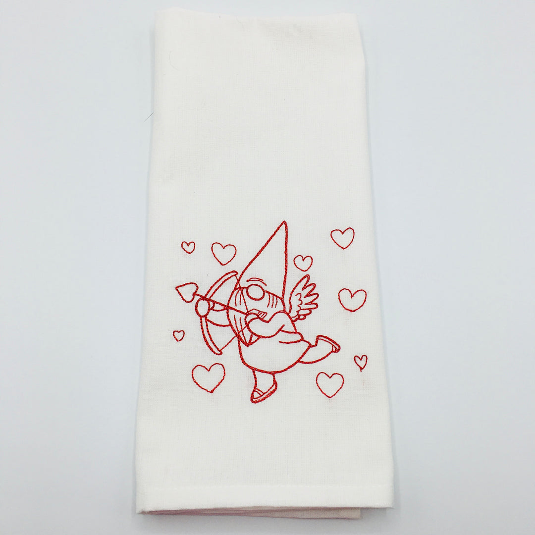 Dish Towel - Gnome Cupid