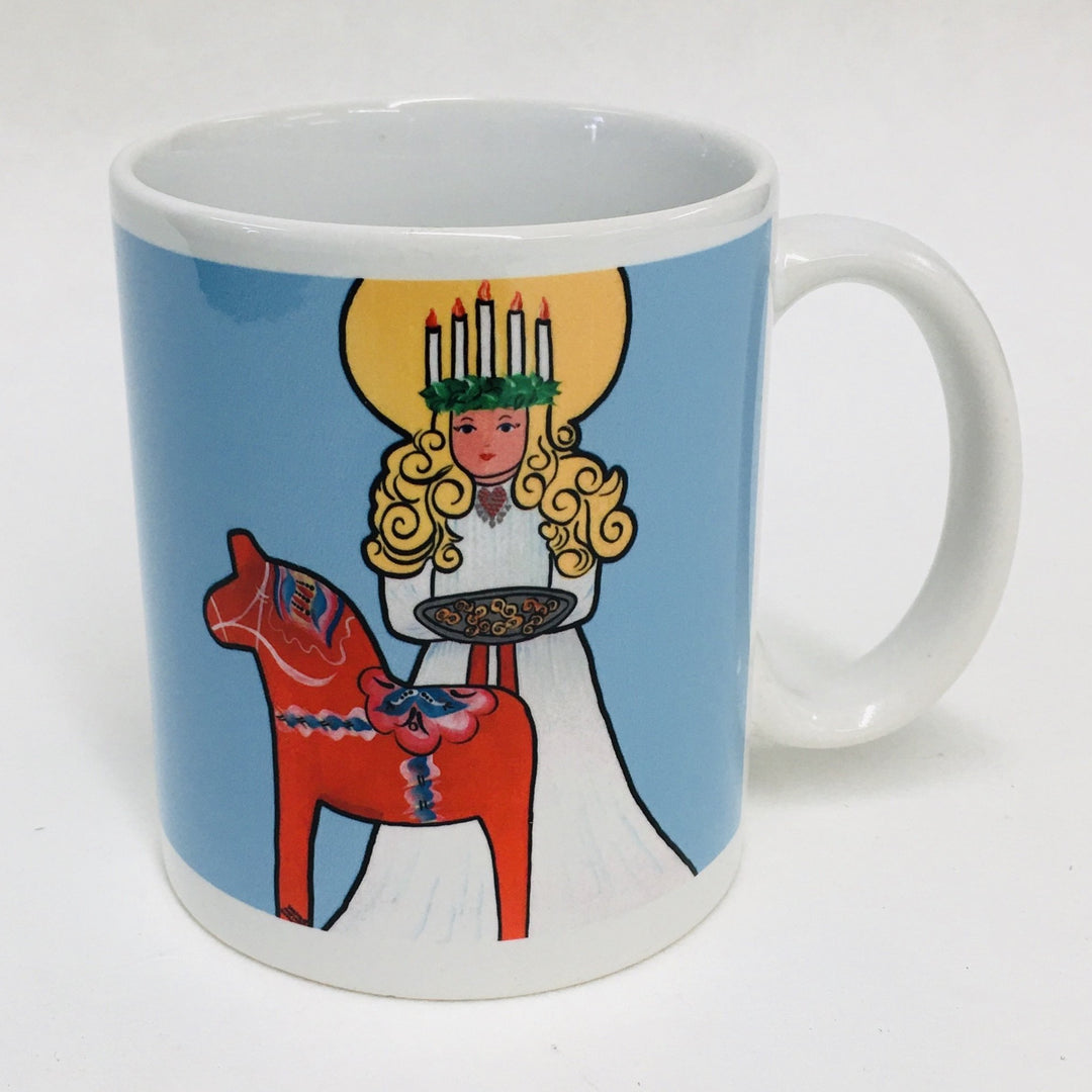 Lucia & Dala horse coffee mug