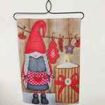 Gnome Lady with Candle garden flag