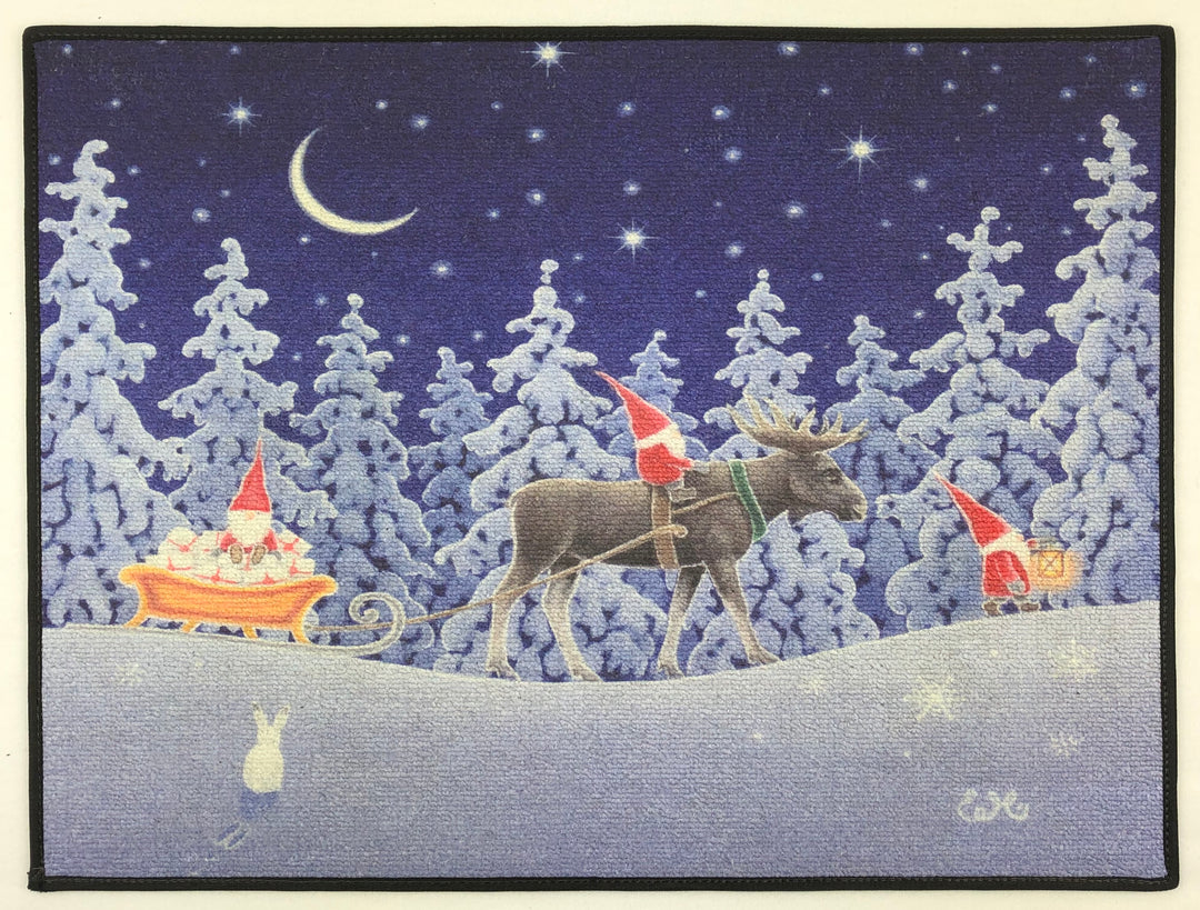 Eva Melhuish Rug - Tomte on moose delivery