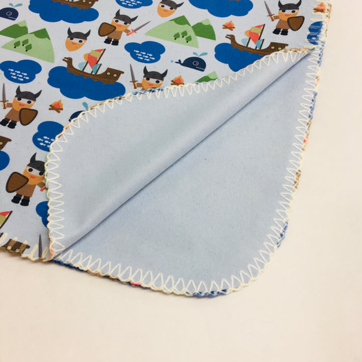 Fleece Baby Blanket - Vikings & Viking Ships