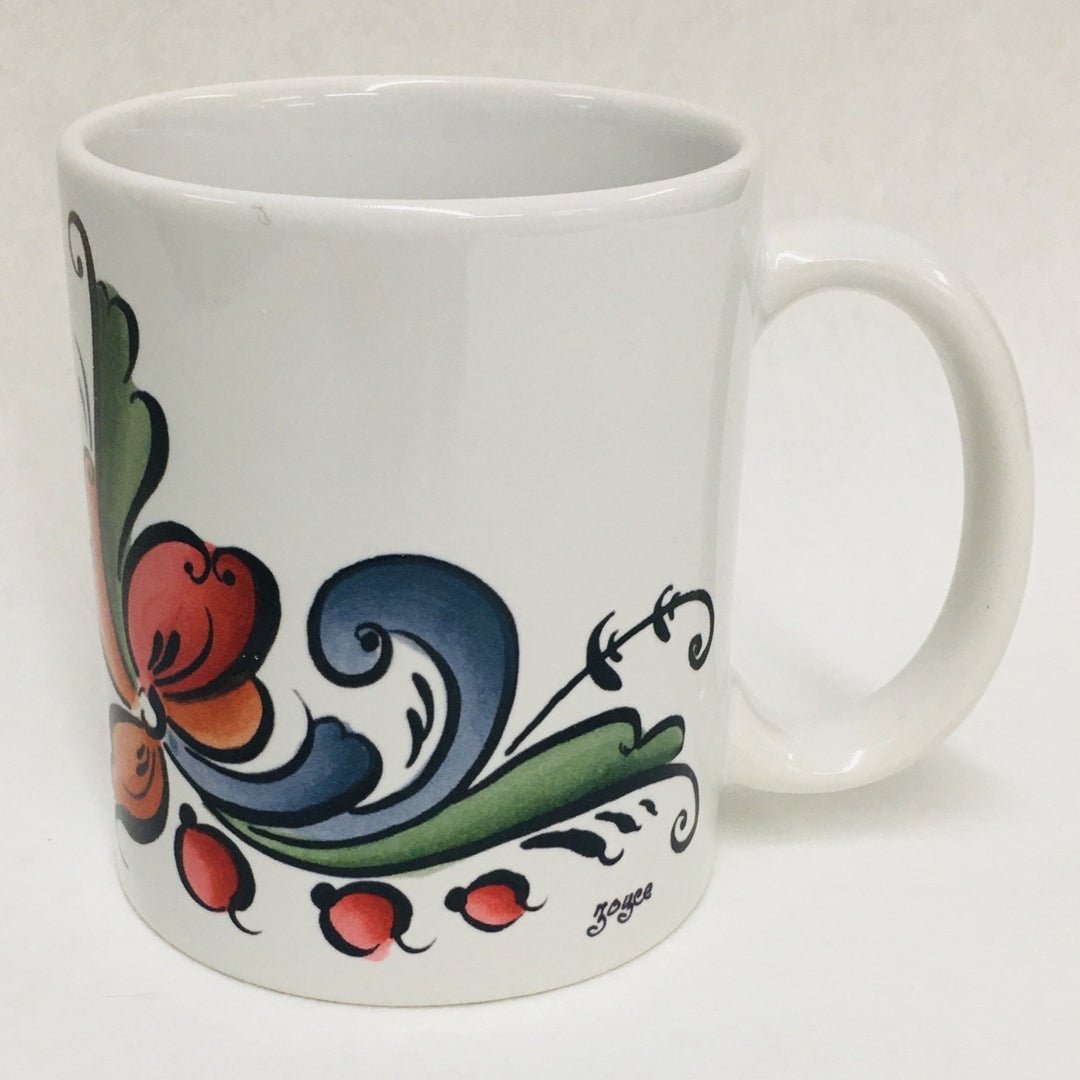 Rosemaling Spray coffee mug